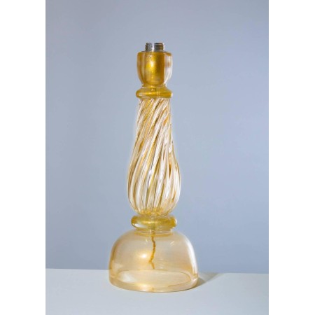 Pair of Italian Murano Table Lamps, Attributed to Seguso, circa 1960s