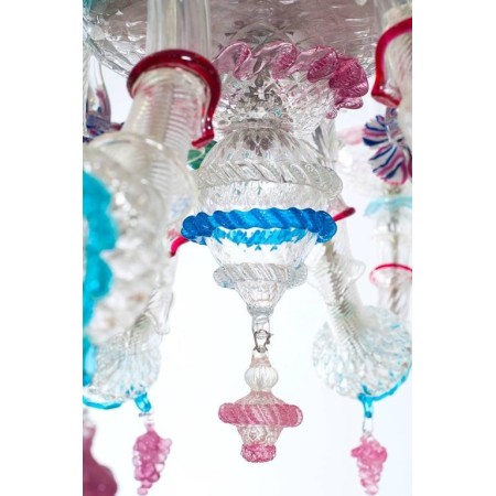 Ca'rezzonico Chandelier in Murano Glass by Galliano Ferro