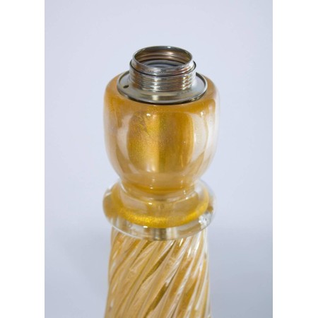 Pair of Italian Murano Table Lamps, Attributed to Seguso, circa 1960s