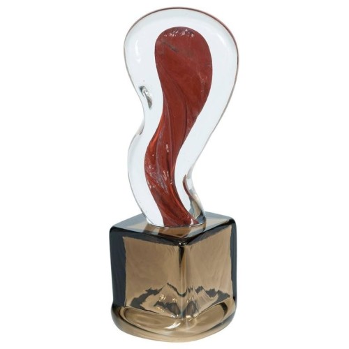 Sculpture "Abstract" in Murano Glass, by Romano Donà, 1980s