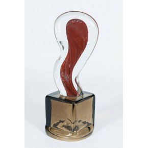 Sculpture "Abstract" in Murano Glass, by Romano Donà, 1980s