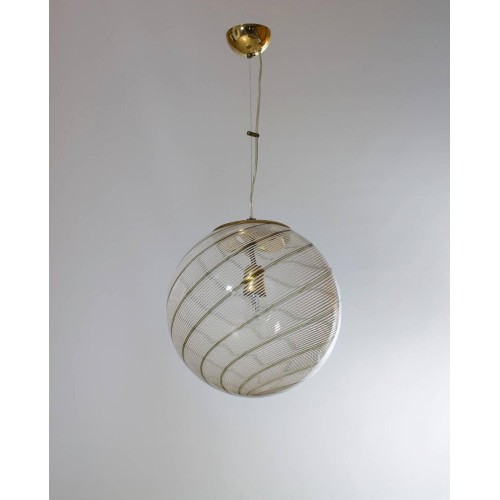 Italian Murano Glass Sphere, Attributed to Venini, circa 1960s