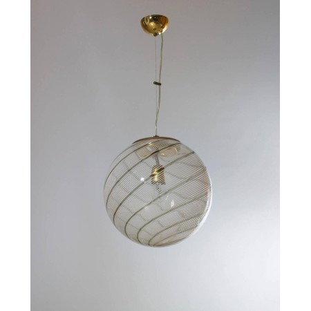 Italian Murano Glass Sphere, Attributed to Venini, circa 1960s