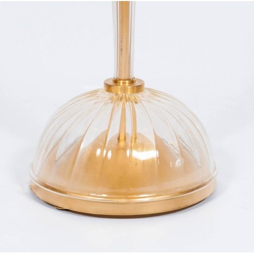 Floor Lamp in Gold Murano Glass