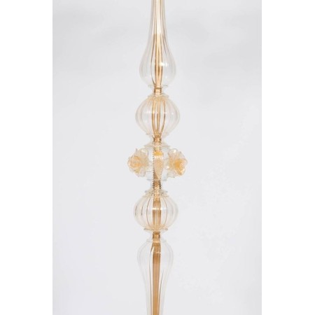 Floor Lamp in Gold Murano Glass