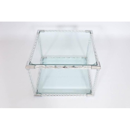 Italian Venetian Table in Murano Glass 1980s