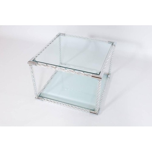 Italian Venetian Table in Murano Glass 1980s