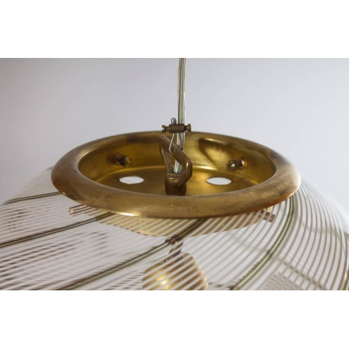 Italian Murano Glass Sphere, Attributed to Venini, circa 1960s