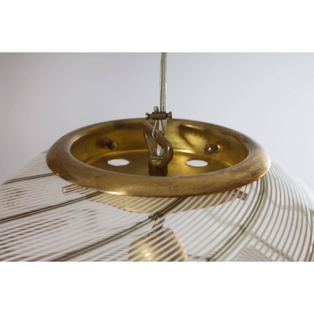 Italian Murano Glass Sphere, Attributed to Venini, circa 1960s