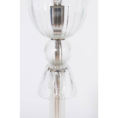 Pair of Italian Venetian Table Lamps in Murano Glass, 1960s