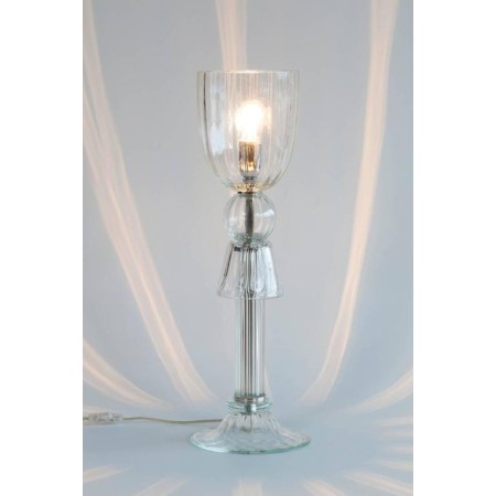 Pair of Italian Venetian Table Lamps in Murano Glass, 1960s