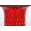 Vase in Murano Glass Red and Gold