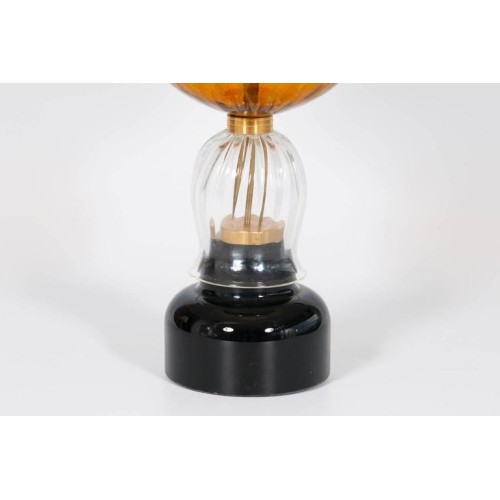 Pair of Italian Venetian Table Lamp in Murano Glass, 1970s