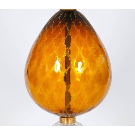 Pair of Italian Venetian Table Lamp in Murano Glass, 1970s