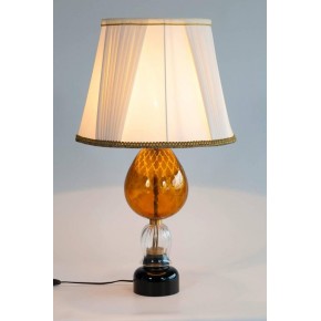 Pair of Italian Venetian Table Lamp in Murano Glass, 1970s