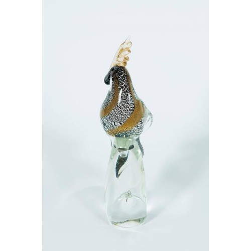 Parrot in Murano Glass, by Alberto Donà, 1980s