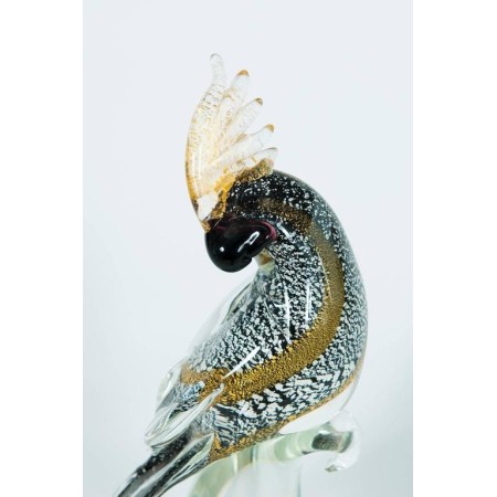 Parrot in Murano Glass, by Alberto Donà, 1980s