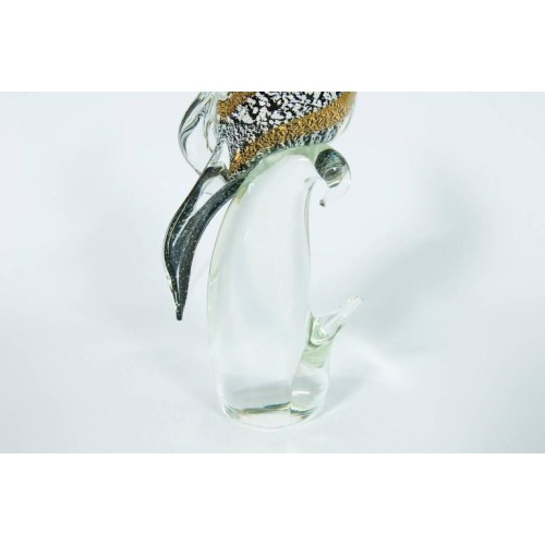 Parrot in Murano Glass, by Alberto Donà, 1980s