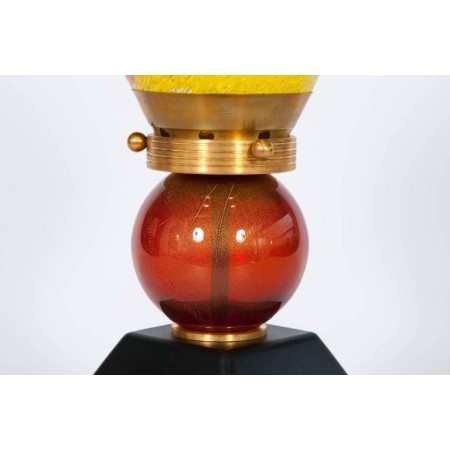 Table Lamp in Murano Glass Multicolor, 1980s