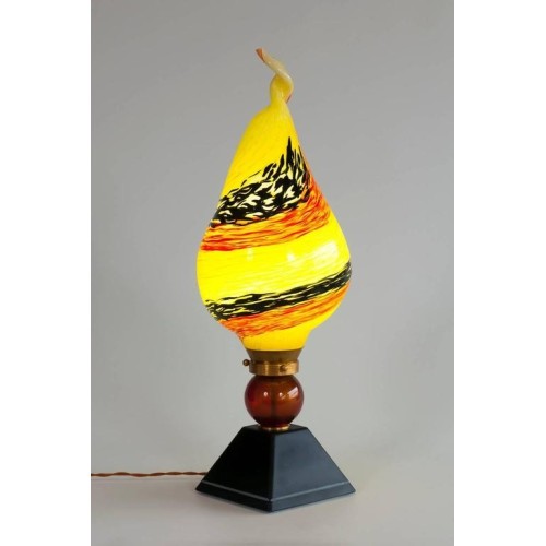 Table Lamp in Murano Glass Multicolor, 1980s