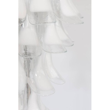 Floor Lamp in Murano Glass White, Mazzega, 1980s