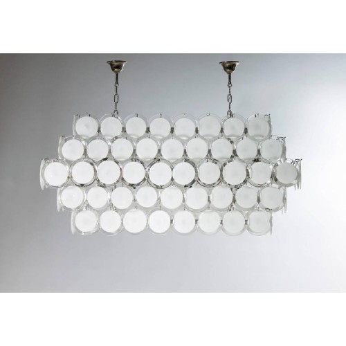 Italian Murano Glass Chandelier attributed to Mazzega, circa 1980s