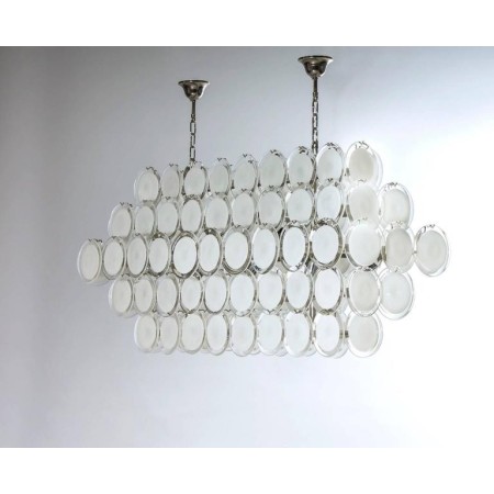 Italian Murano Glass Chandelier attributed to Mazzega, circa 1980s