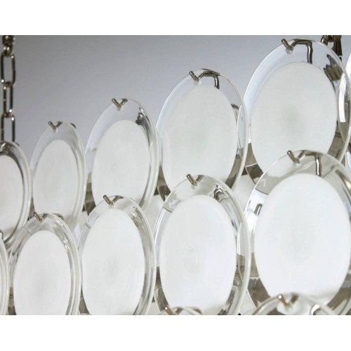 Italian Murano Glass Chandelier attributed to Mazzega, circa 1980s