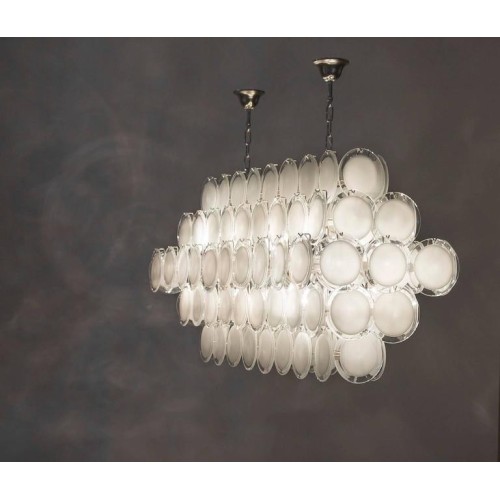 Italian Murano Glass Chandelier attributed to Mazzega, circa 1980s