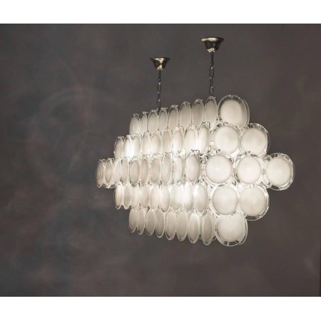 Italian Murano Glass Chandelier attributed to Mazzega, circa 1980s