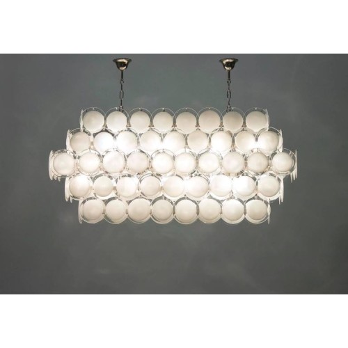 Italian Murano Glass Chandelier attributed to Mazzega, circa 1980s