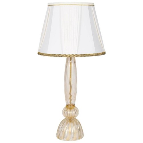 Gold Italian Table Lamp in Murano Glass, 1980s