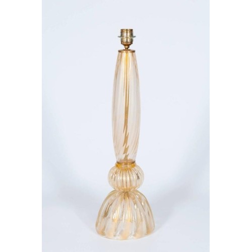 Gold Italian Table Lamp in Murano Glass, 1980s