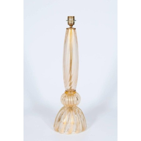 Gold Italian Table Lamp in Murano Glass, 1980s