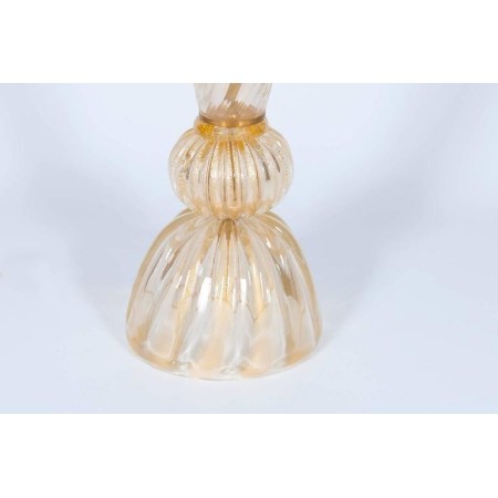 Gold Italian Table Lamp in Murano Glass, 1980s