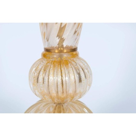 Gold Italian Table Lamp in Murano Glass, 1980s