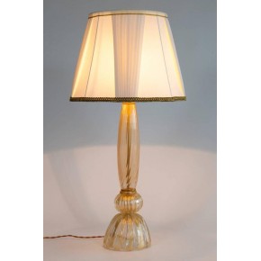 Gold Italian Table Lamp in Murano Glass, 1980s