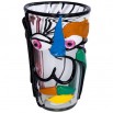 Multicolor Italian Murano Glass Vase, Picasso Style, Cenedese, Circa 1970s