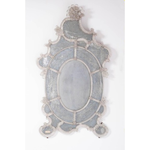 Italian Murano Mirror from 19th century, attributed to Pauly & Co