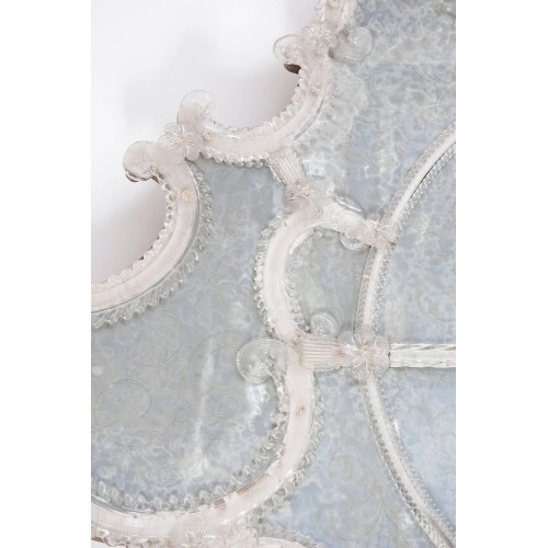 Italian Murano Mirror from 19th century, attributed to Pauly & Co