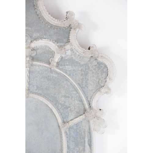 Italian Murano Mirror from 19th century, attributed to Pauly & Co