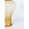 Pair of Italian Vases in Transparent Murano Glass and 24-Karat Gold