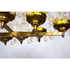 Italian Gold Fountain Chandelier in the style of Ercole Barovier, circa 1970s