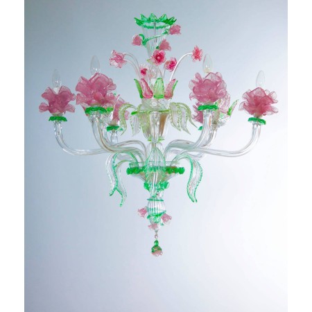 Italian "Flower" Chandelier, circa from 1990