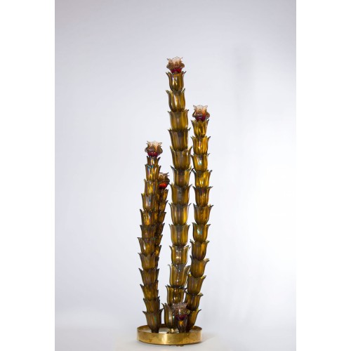 Cactus Floor Lamp in the Style of Napoleone Martinuzzi, circa 1950s