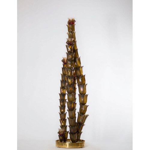 Cactus Floor Lamp in the Style of Napoleone Martinuzzi, circa 1950s