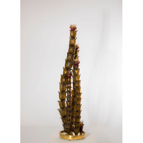 Cactus Floor Lamp in the Style of Napoleone Martinuzzi, circa 1950s
