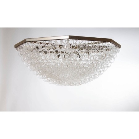 Italian "Cesta" Chandelier Attributed to Vistosi, circa 1980s