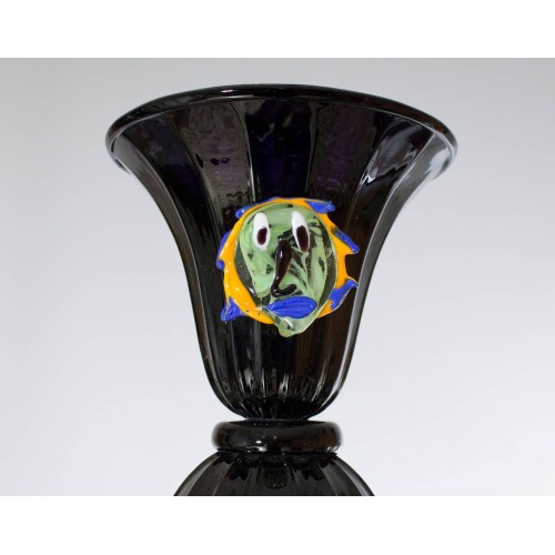 Pair of Italian Chandeliers with "Picasso Sculpture" in Cenedese Style