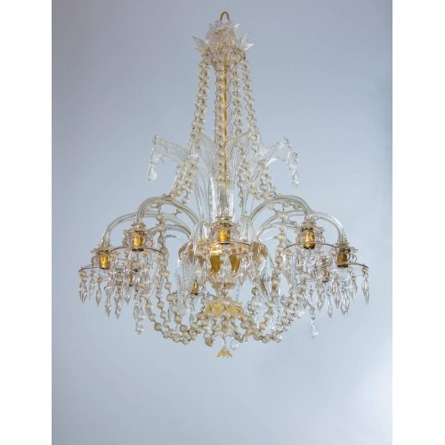 Handcrafted Murano Glass chandelier with small...